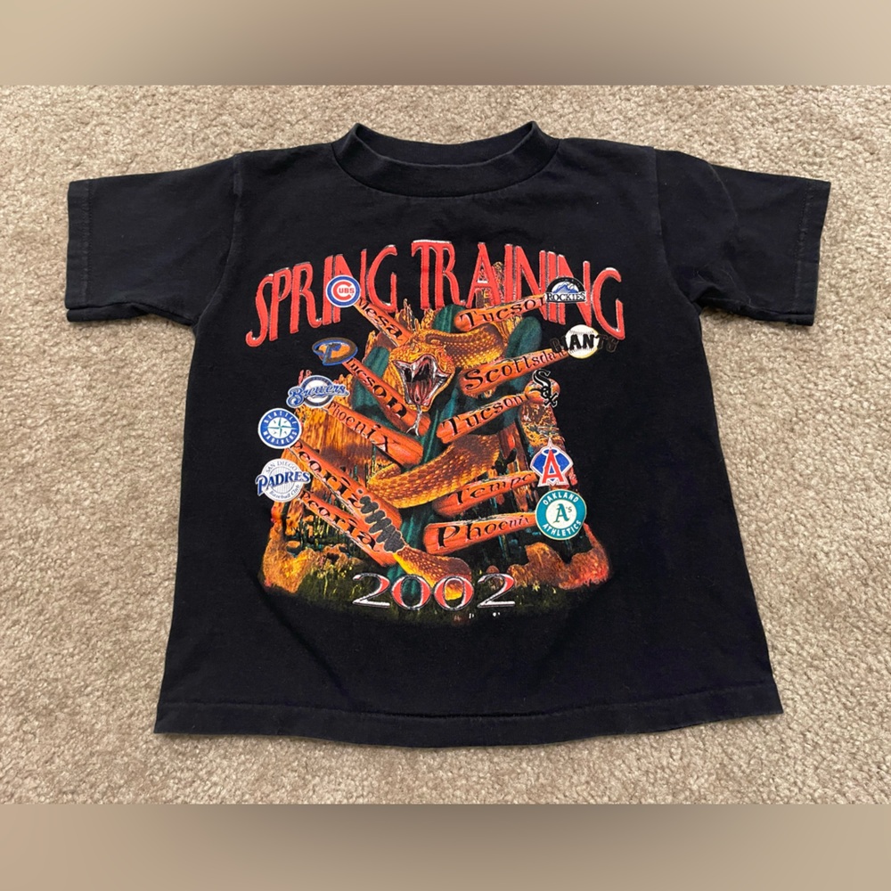 Kid’s Youth Y2K MLB Baseball Spring Training 2002 Cactus League T-Shirt Size S